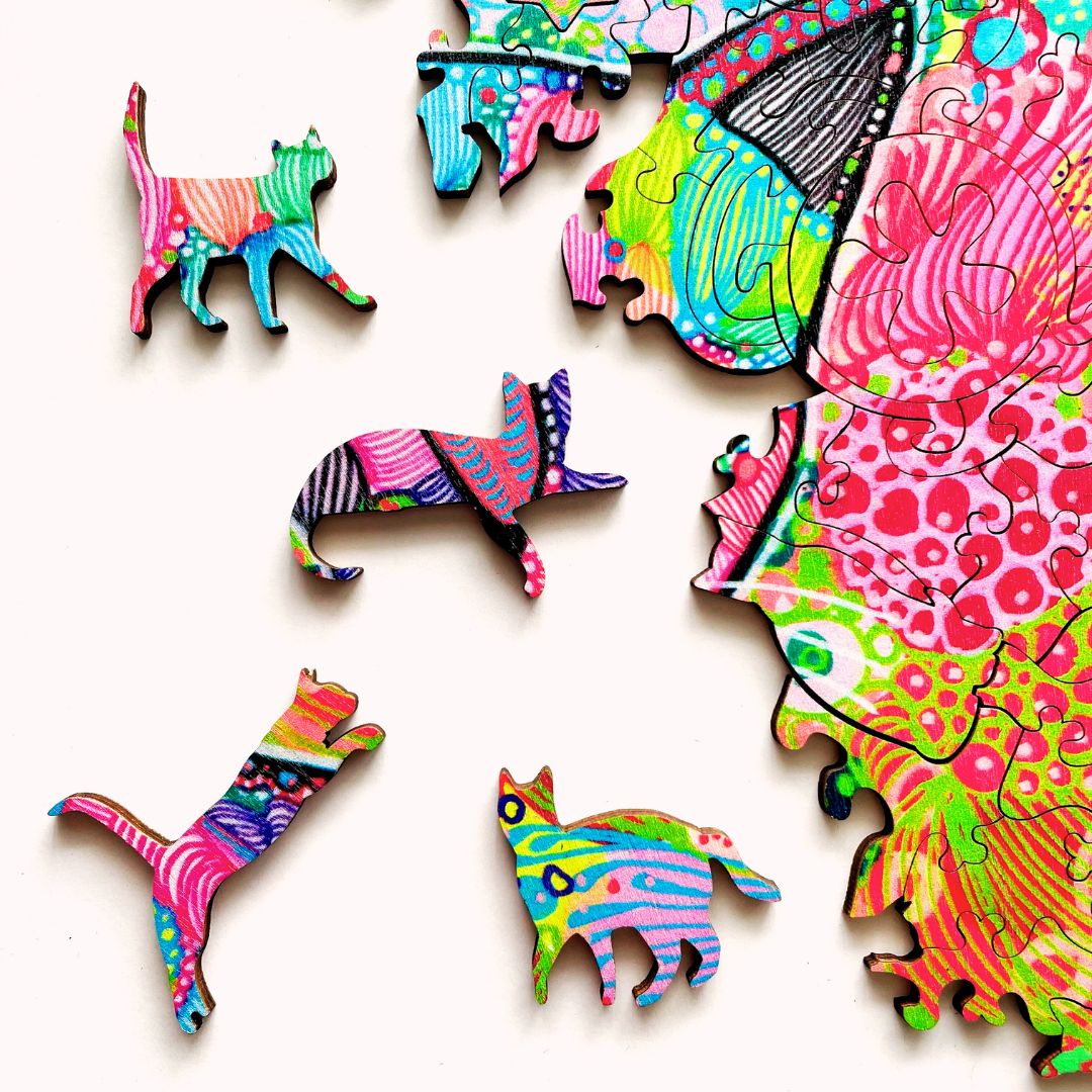 309 pieces - Carefree Cat - Original artwork