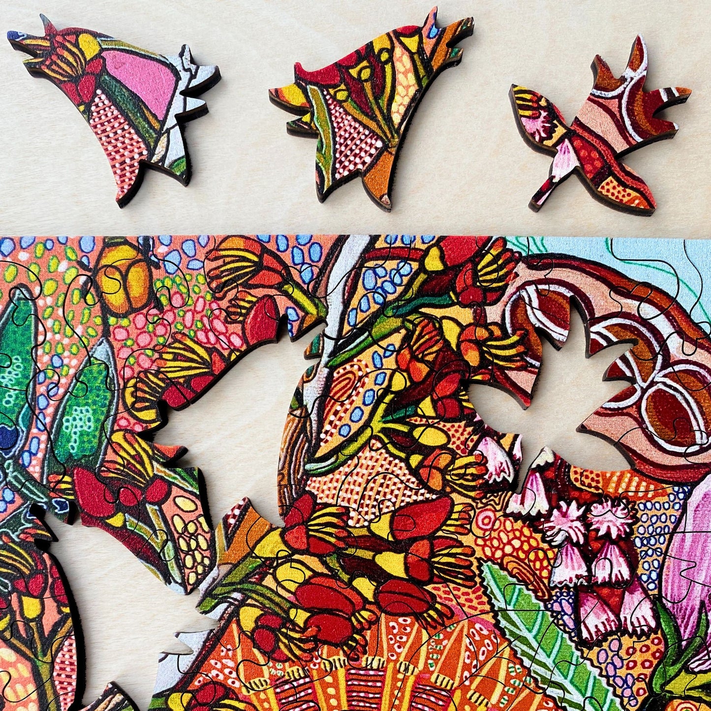 283 Pieces - Golden Whistler - Naomi Malone Original Art