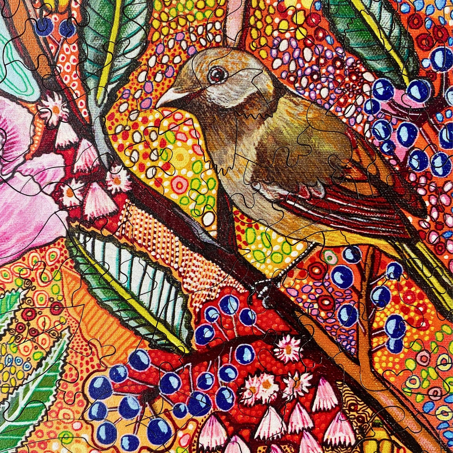 283 Pieces - Golden Whistler - Naomi Malone Original Art