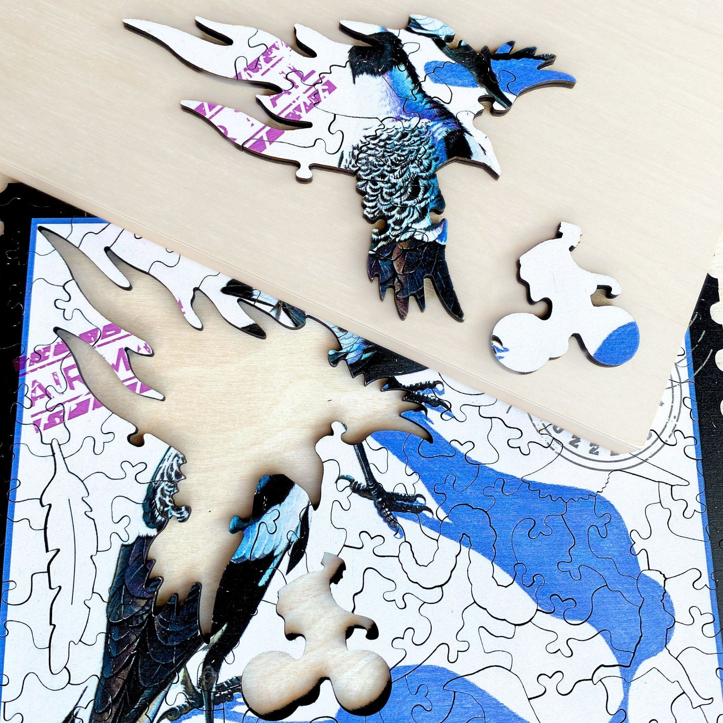 141 Pieces - Magpie - Sally Edmonds Original Artwork