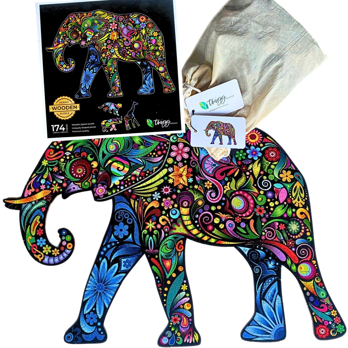 174 pieces - Ellie Elephant