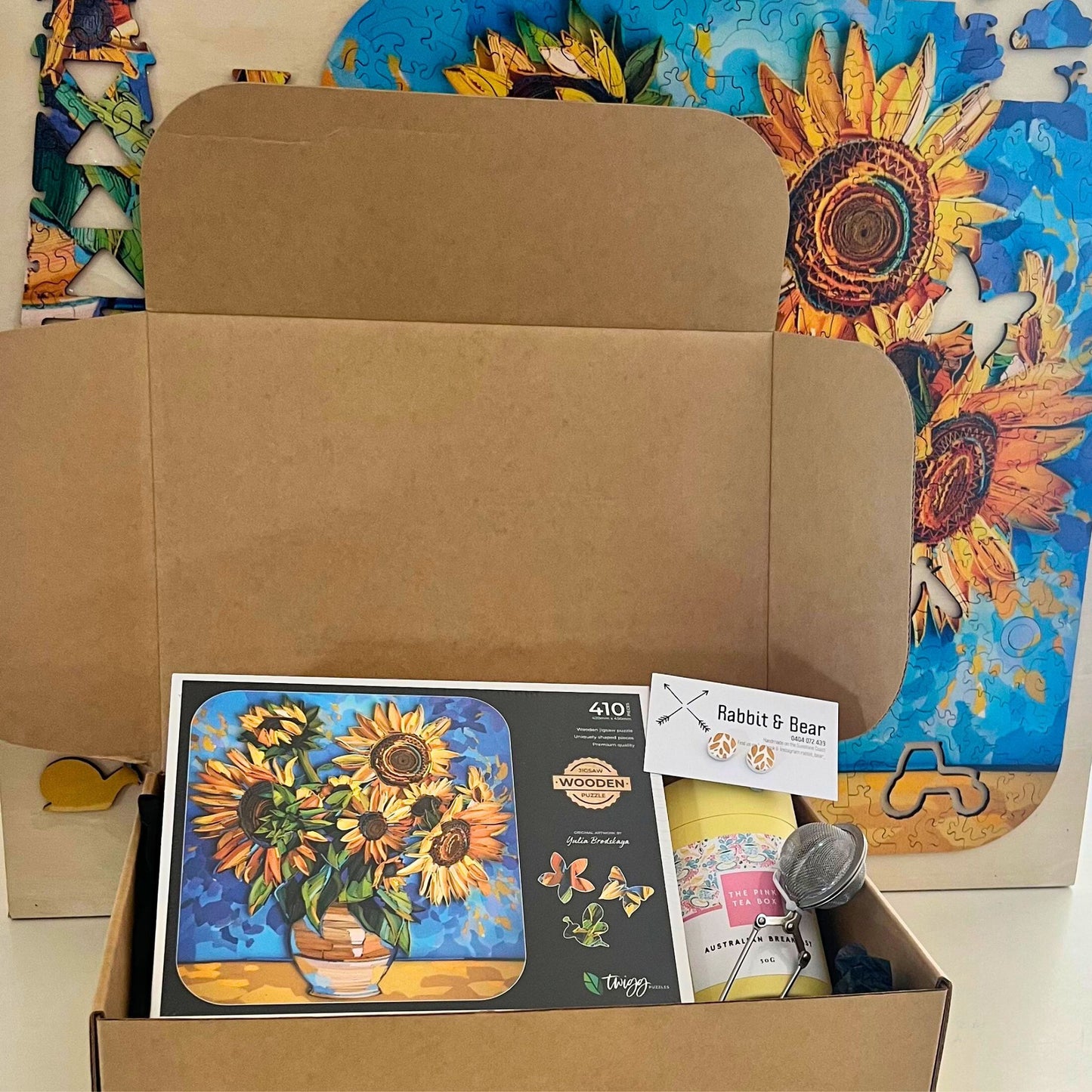 Mother's Day Sunflower Jigsaw Puzzle Hamper