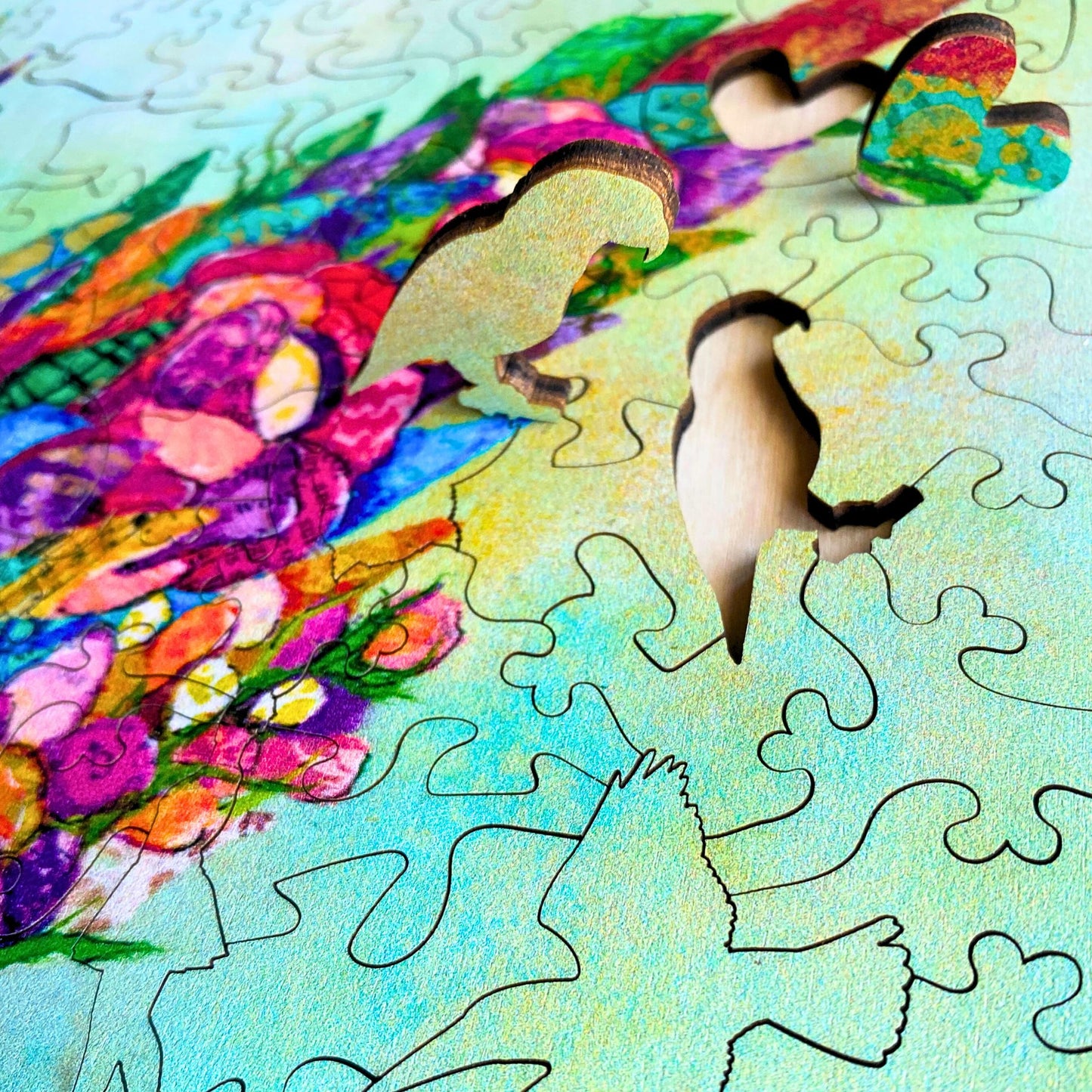 315 pieces - Botanical Swallow - Original Artwork