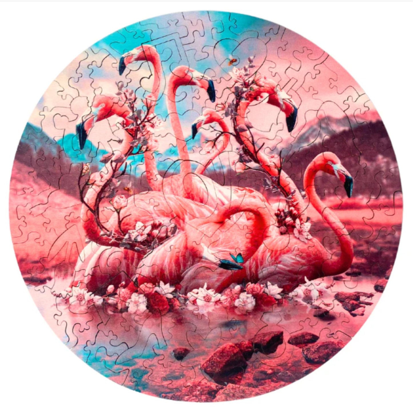 130 Pieces - Flamingos