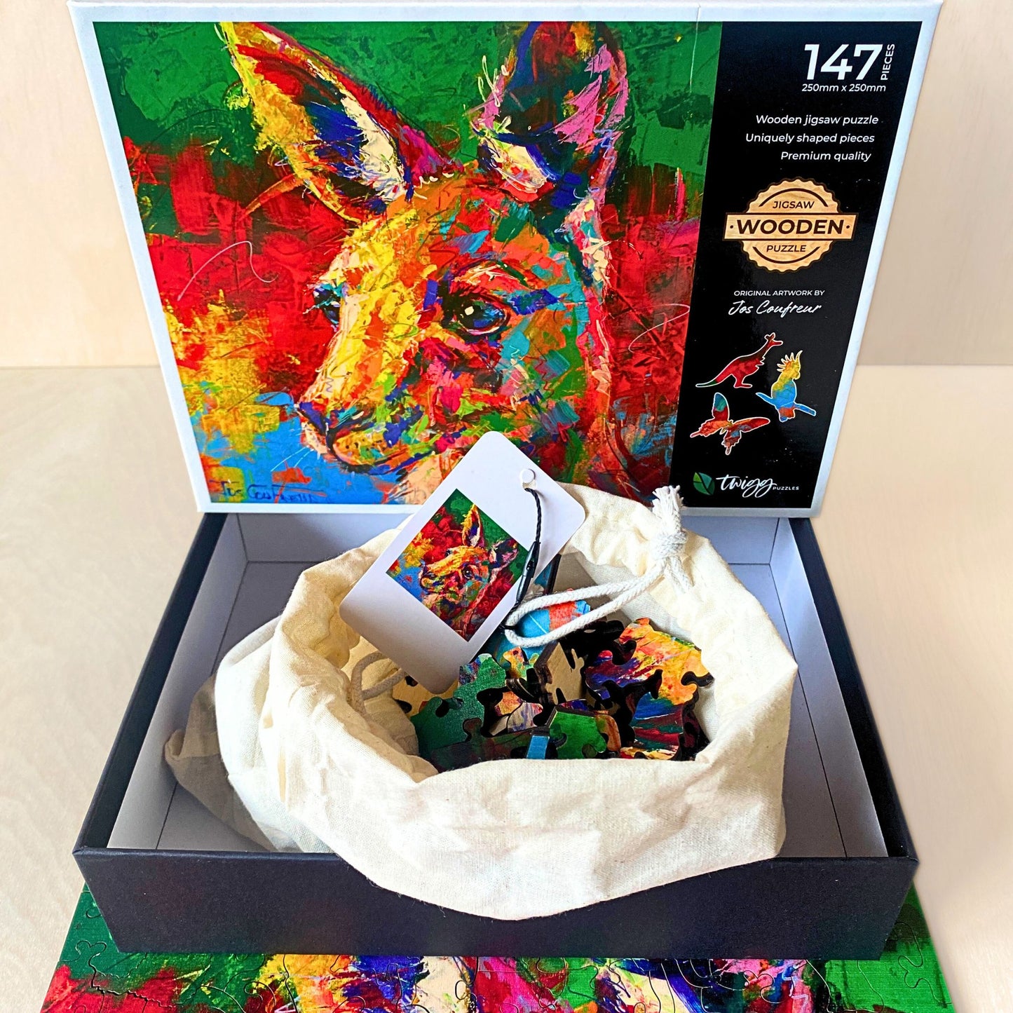 147 Pieces - Kangaroo - Jos Coufreur Original Artist