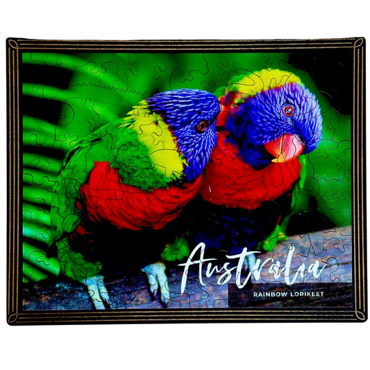 Rainbow Lorikeet -78 Pieces Framed Puzzle