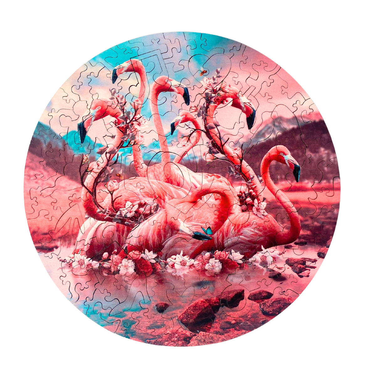 GLOREX 6 1245 607 - Puzzle 3D Flamingo, FSC mix, multicolore GLOREX 6 1245 607 - Puzzle 3D Flamingo, FSC mix, multicolore