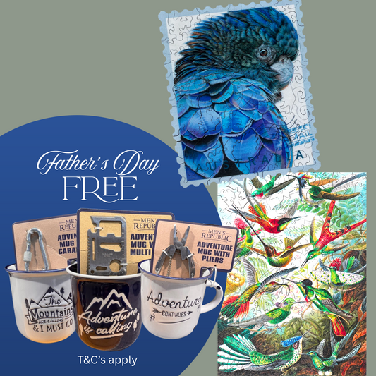 Father's Day Bundle - Hummingbirds and Big Blue with a FREE ceramic mug