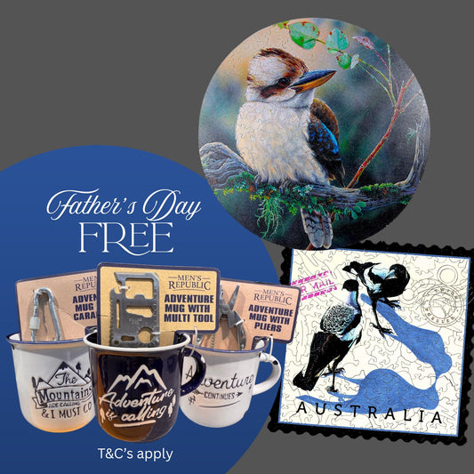 Father's Day Bundle - Kookaburra and Magpie with a FREE ceramic mug