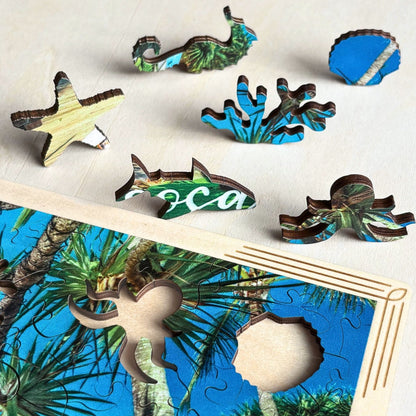 Noosa Main Beach - 84 Piece Framed Puzzle