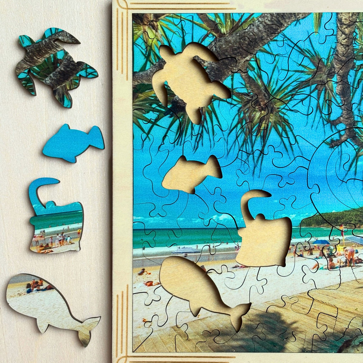 Noosa Main Beach - 84 Piece Framed Puzzle