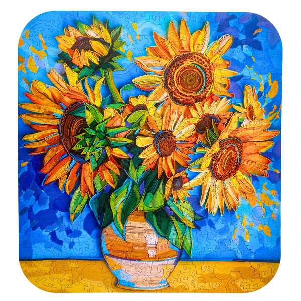 410 pieces - Sunflowers - Original Artwork – Twigg Puzzles
