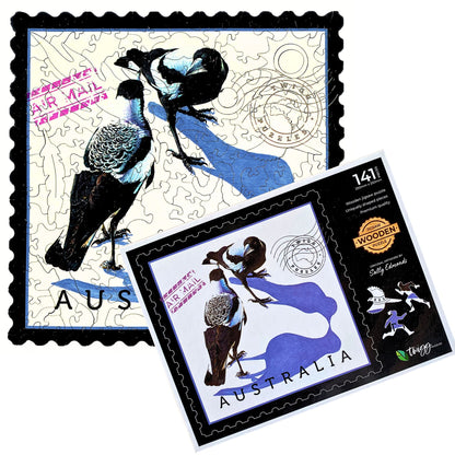 141 Pieces - Magpie - Sally Edmonds Original Artwork