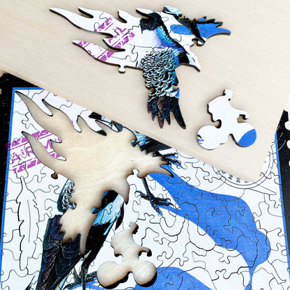 141 Pieces - Magpie - Sally Edmonds Original Artwork