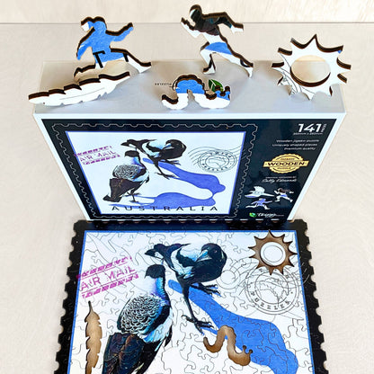 141 Pieces - Magpie - Sally Edmonds Original Artwork