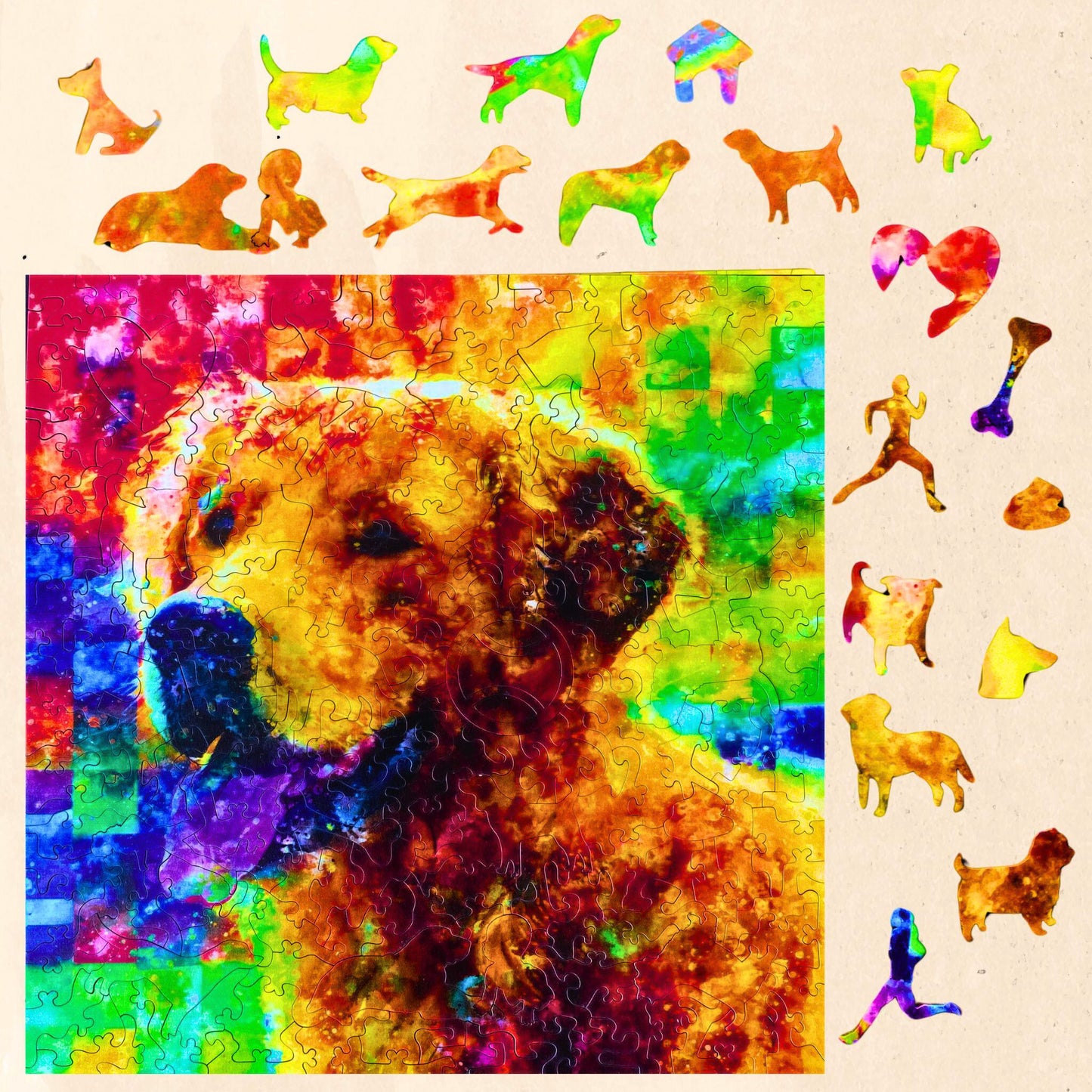 202 pieces - Golden Retriever