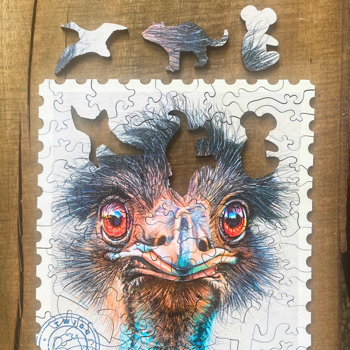 74 pieces - Emu - Sally Edmonds Original Artwork