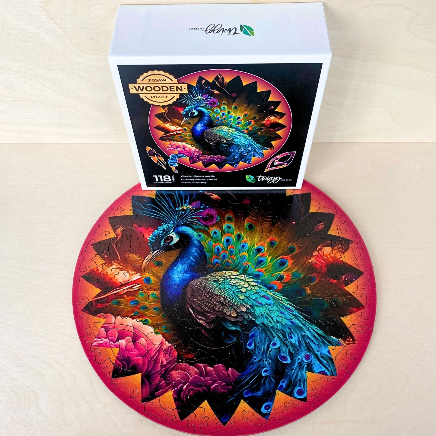 118 pieces - Penelope Peacock