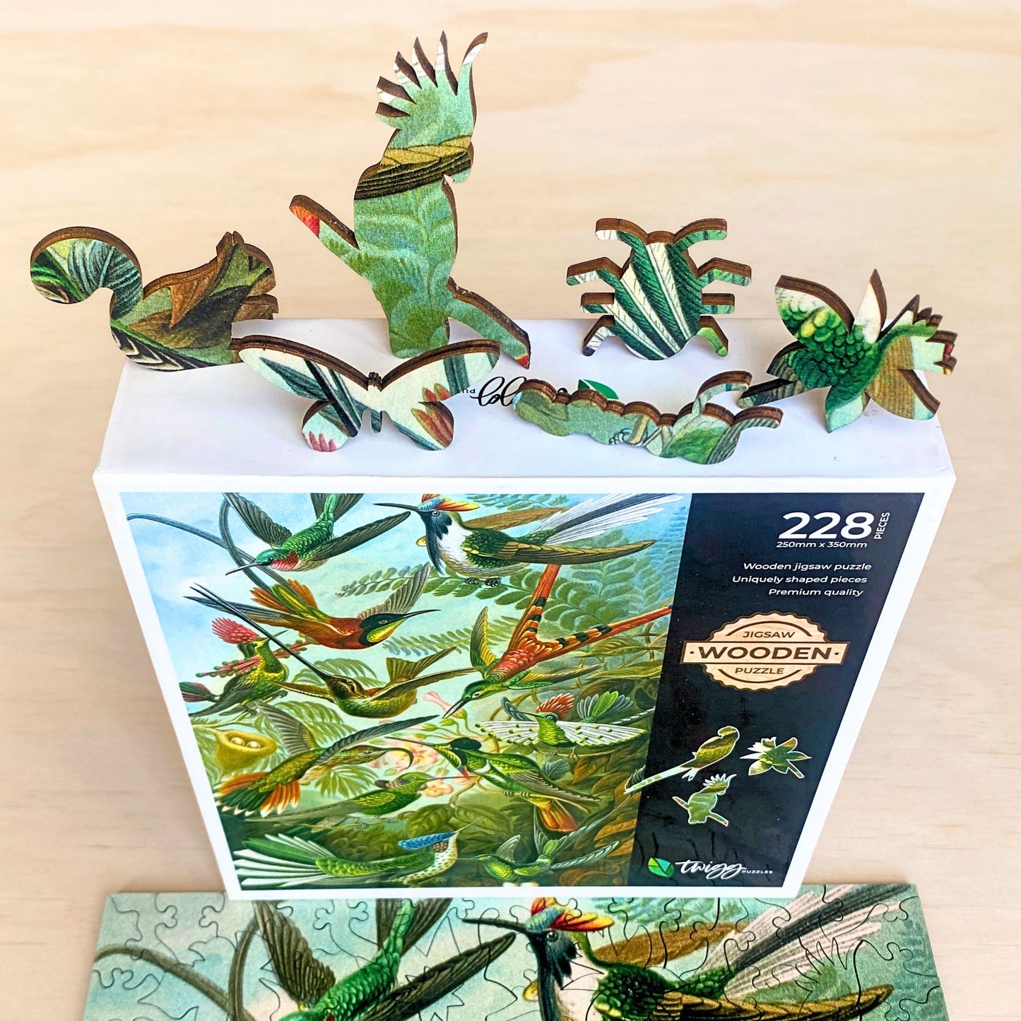 228 Pieces - Hummingbirds - Original Artwork Ernst Haeckel