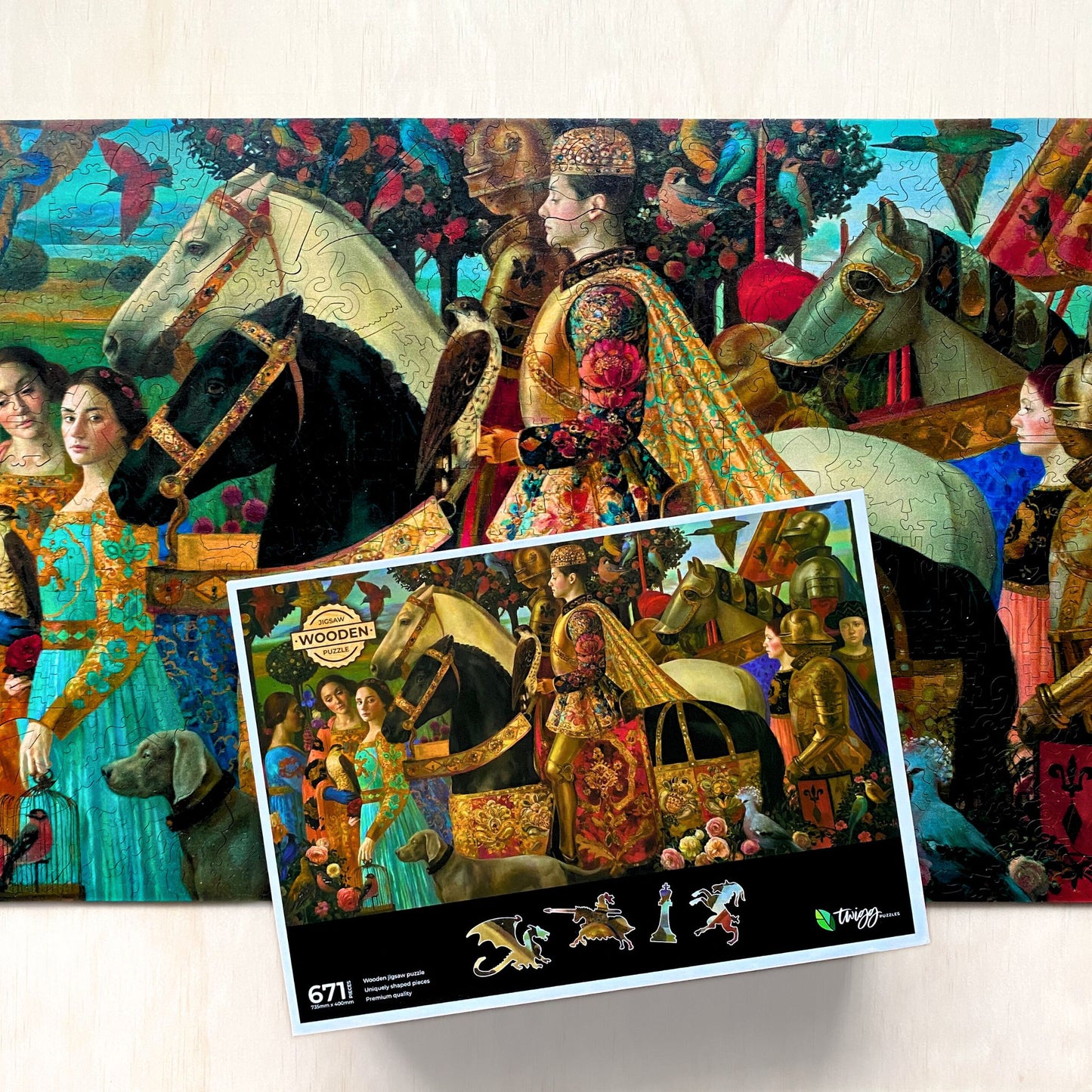 671 pieces - Royal Hunt - Original Artwork