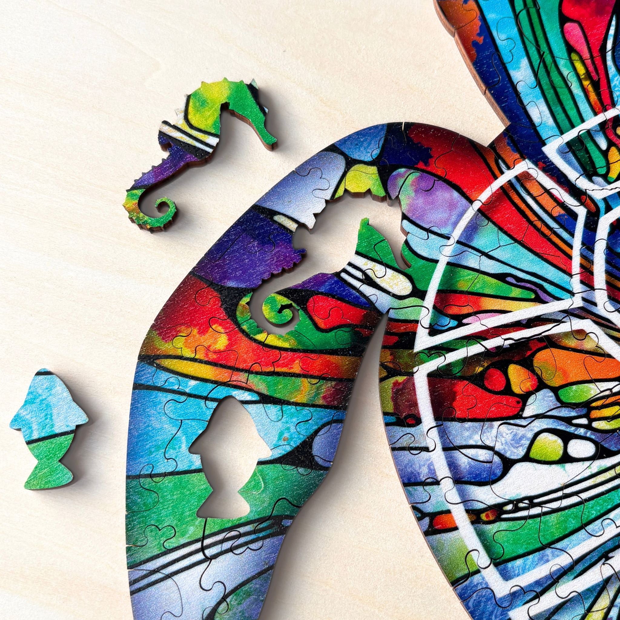 Mooloolaba Turtle Wooden Puzzle | Twigg Puzzles
