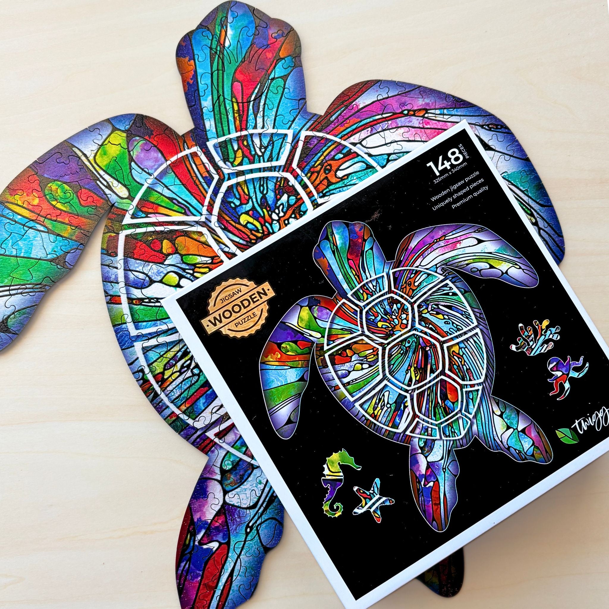 Mooloolaba Turtle Wooden Puzzle | Twigg Puzzles