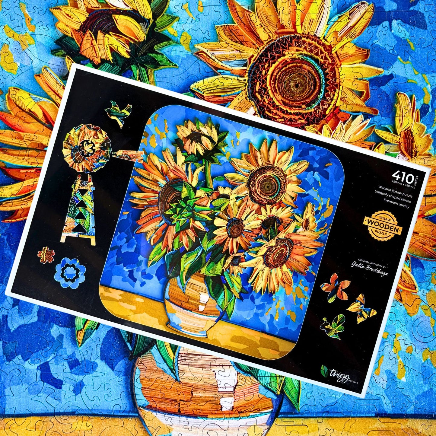 410 pieces - Sunflowers - Original Artwork