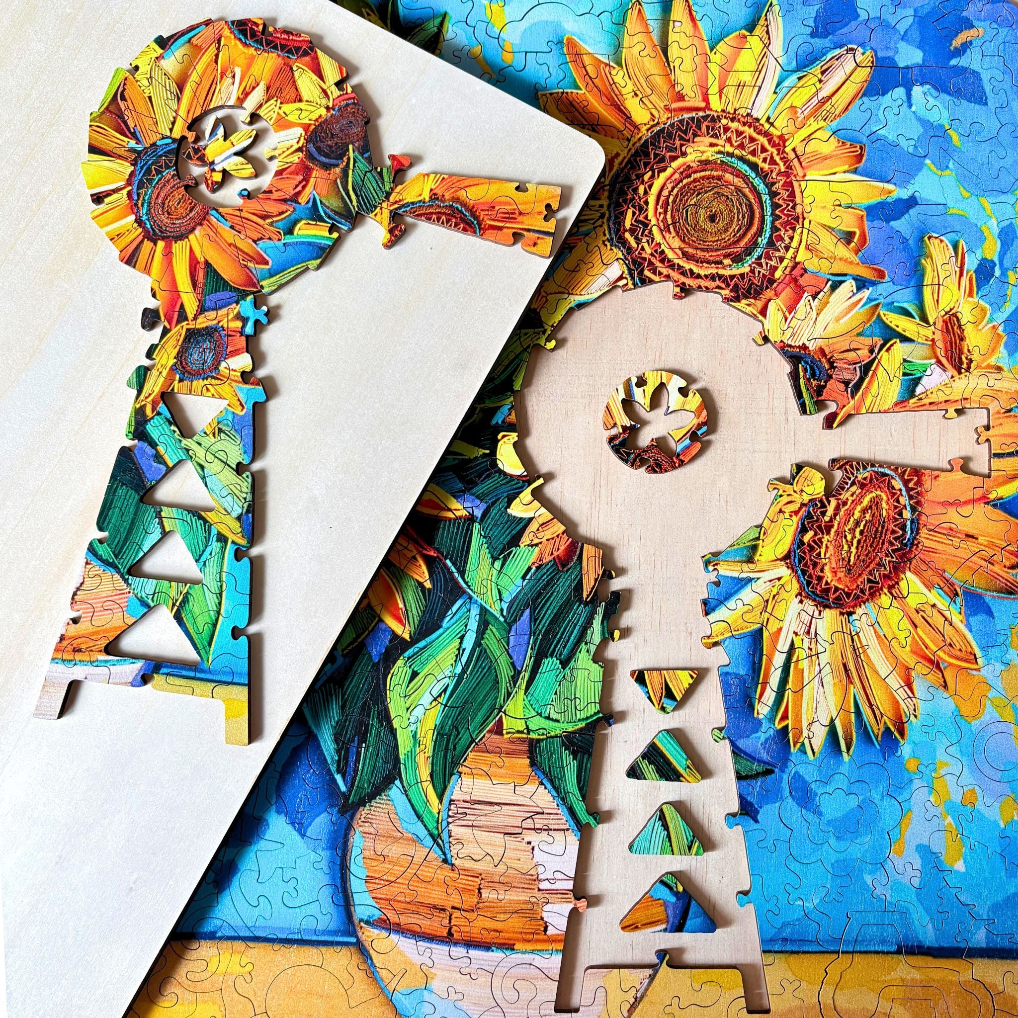 410 pieces - Sunflowers - Original Artwork – Twigg Puzzles