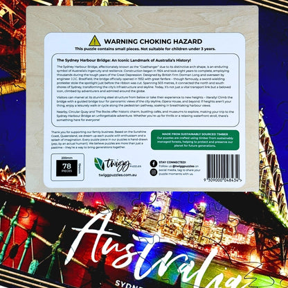 Sydney Harbour Bridge - 78 Piece Framed Puzzle