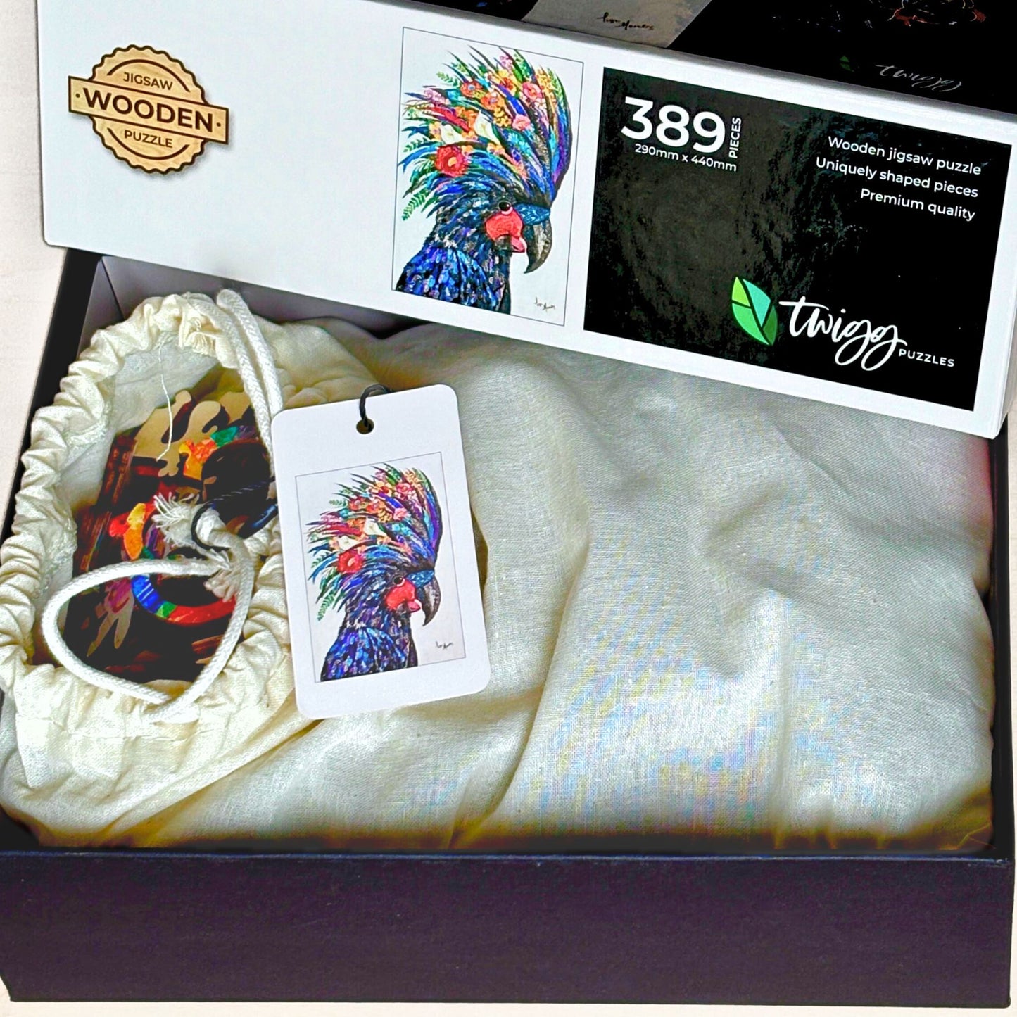 389 pieces - Black Cockatoo - Original artist artwork