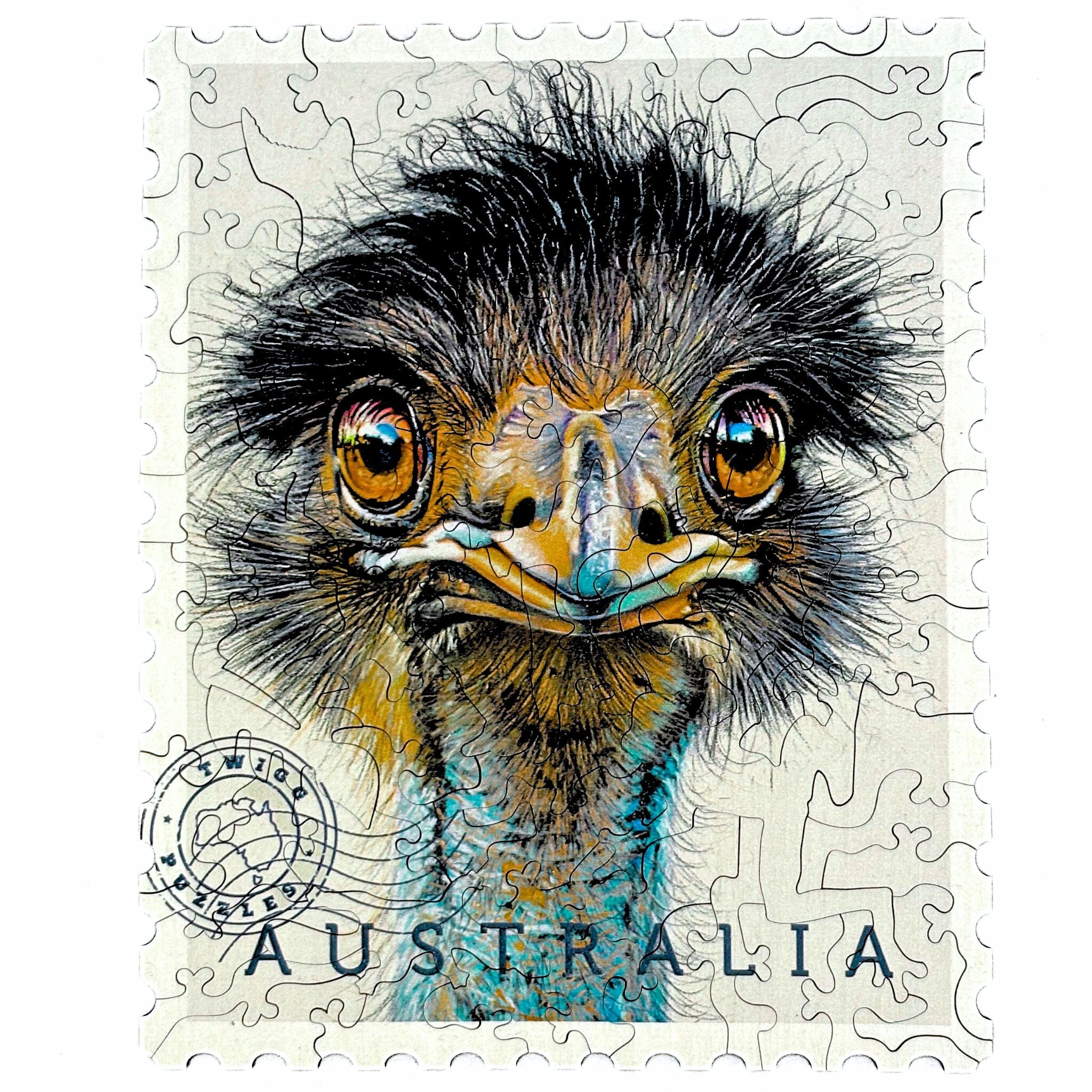 74 pieces - Emu - Sally Edmonds Original Artwork – Twigg Puzzles