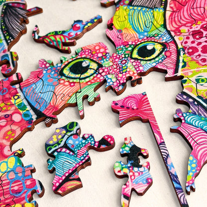 309 pieces - Carefree Cat - Original artwork