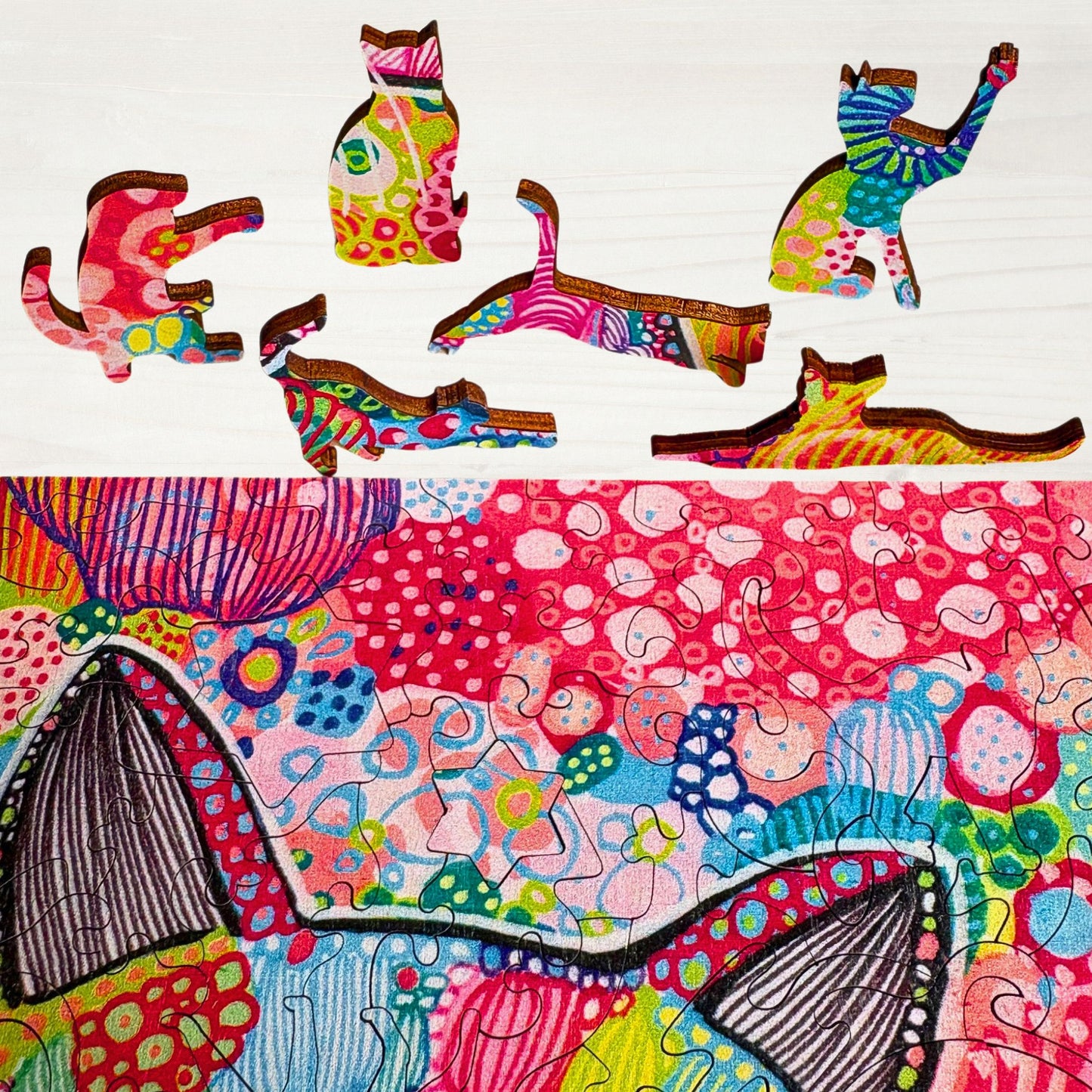 309 pieces - Carefree Cat - Original artwork