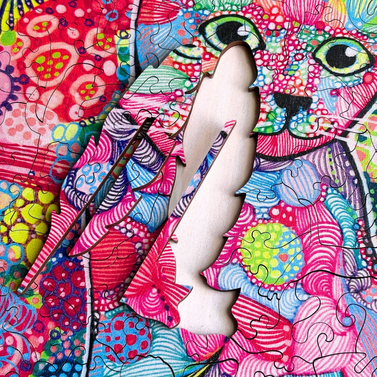 309 pieces - Carefree Cat - Original artwork