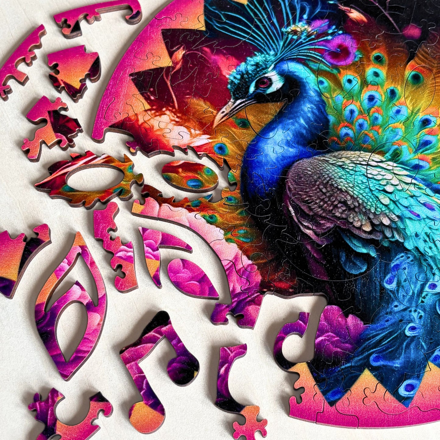 118 pieces - Penelope Peacock