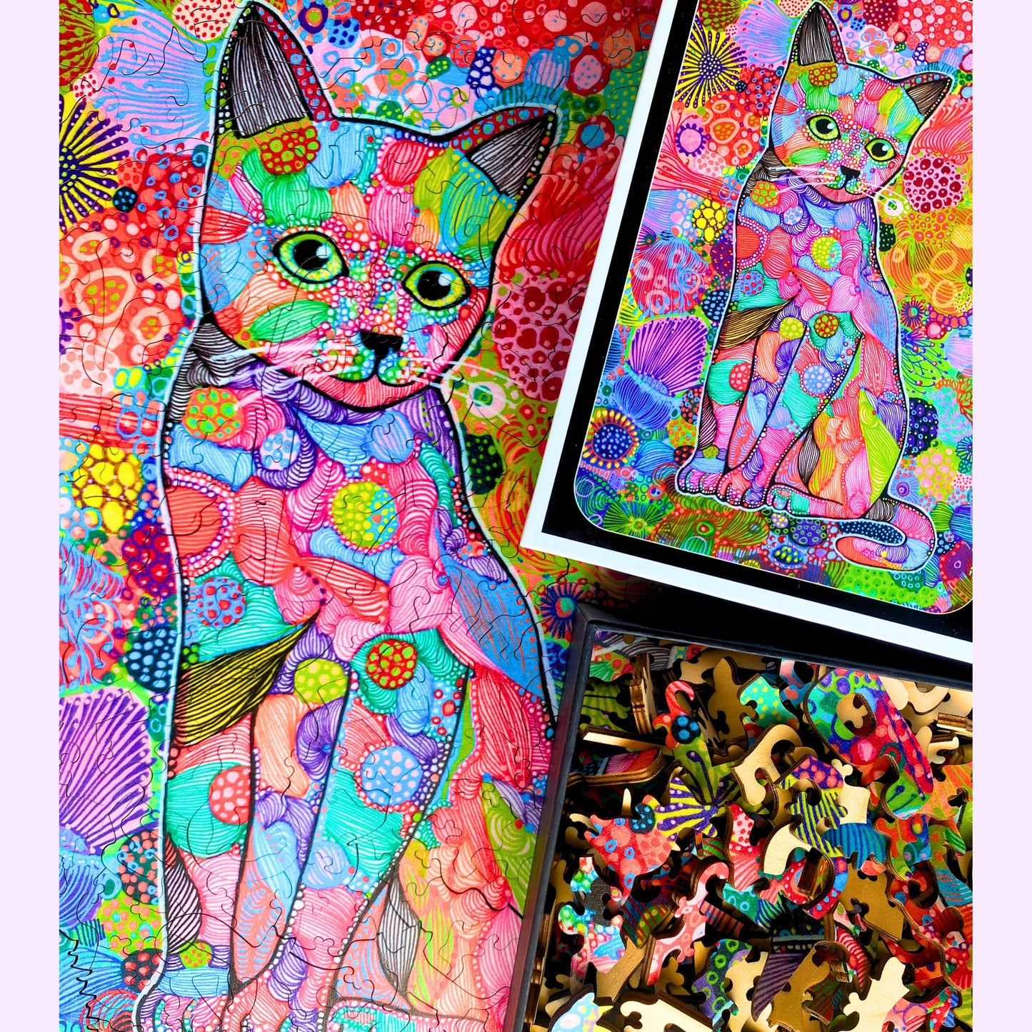 309 pieces - Carefree Cat - Original artwork