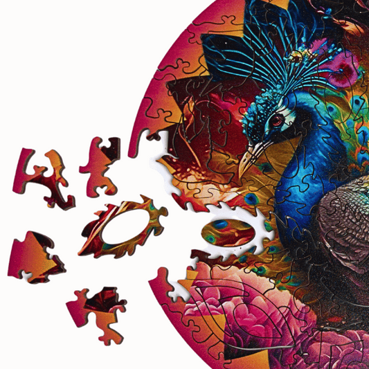 Wooden Jigsaw Puzzle - 118 pieces - Penelope Peacock
