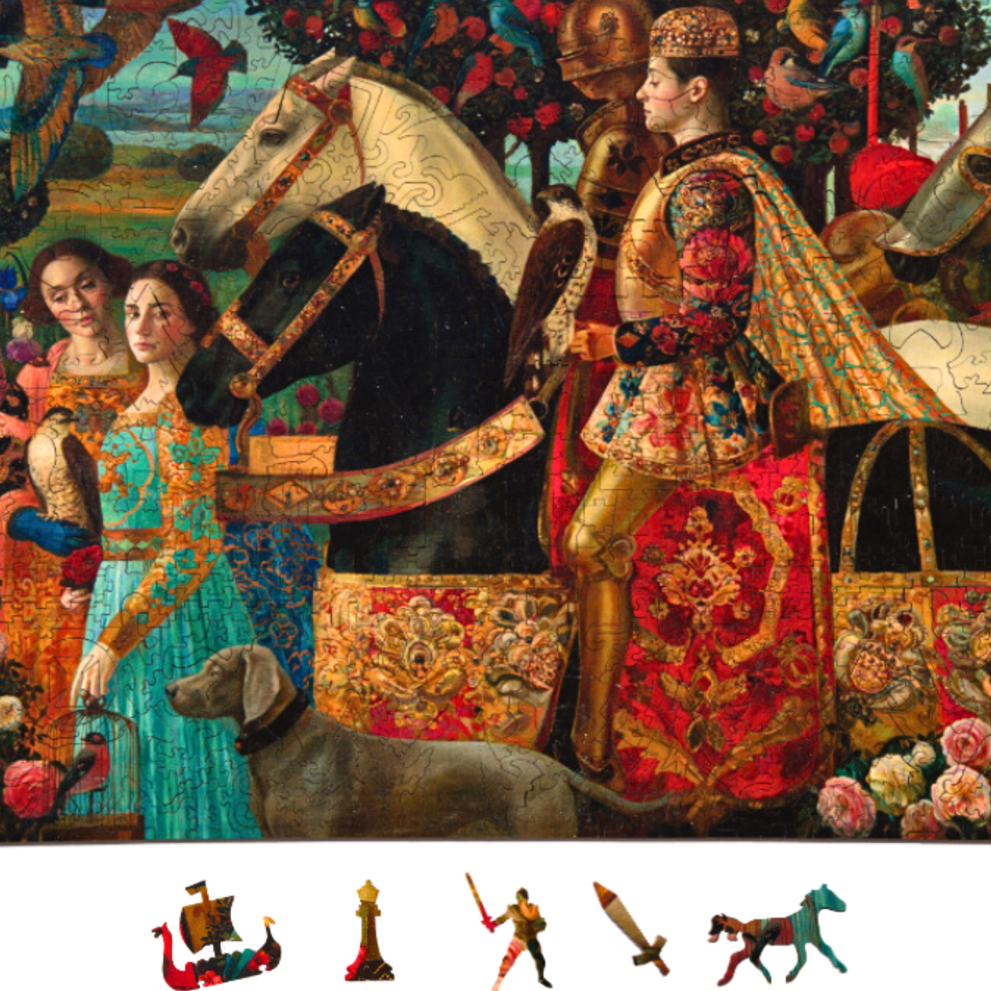 Wooden Jigsaw Puzzle - 671 pieces - Royal Hunt